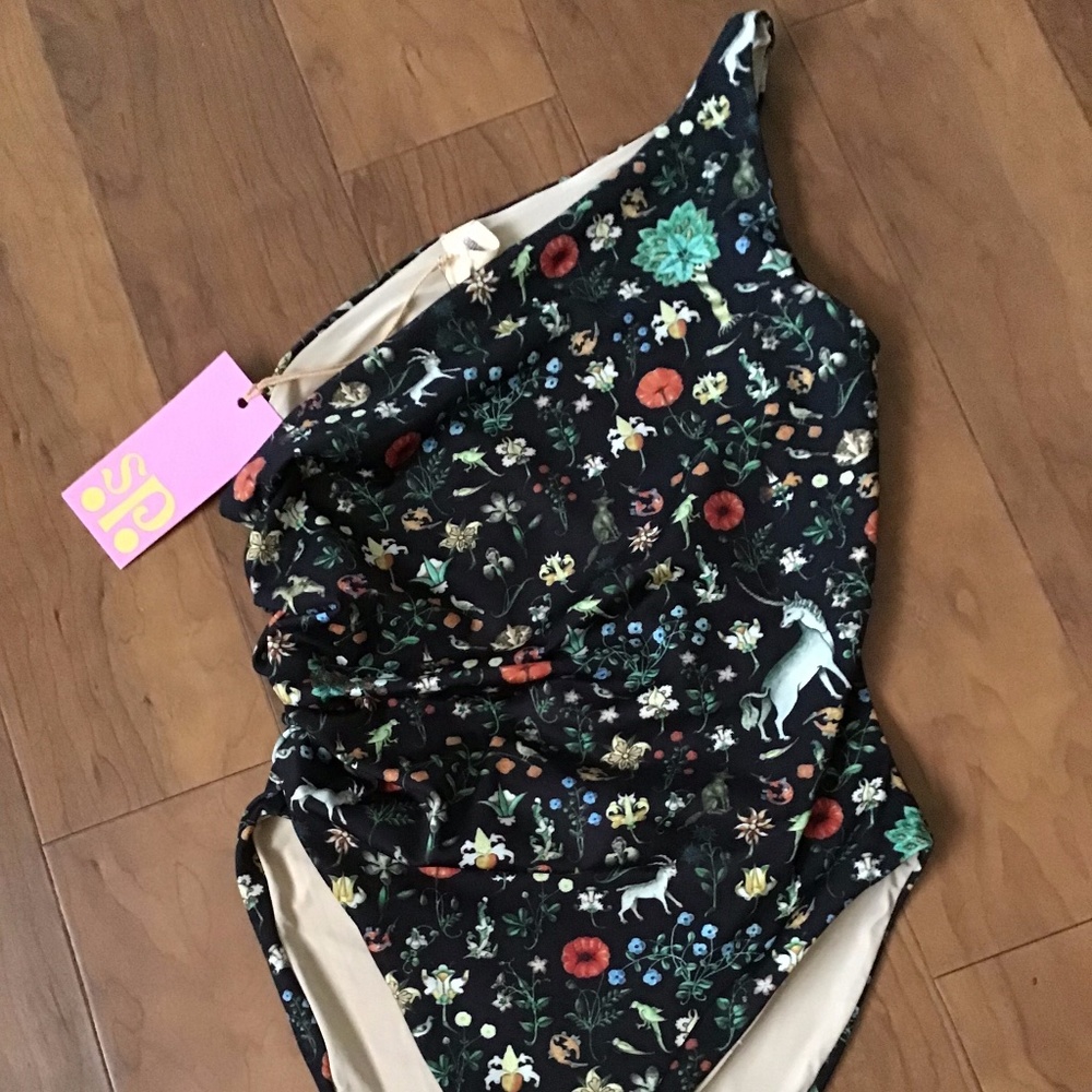 Samantha Pleet Cascade swimsuit- Black Illuminated- Brand new with tags on